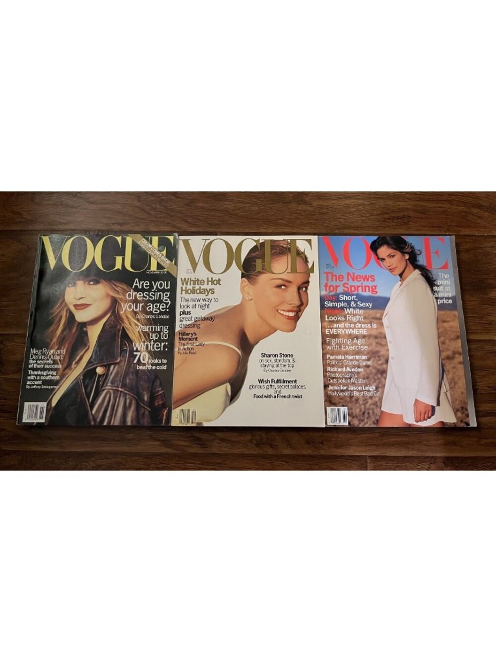 Vintage Lot of  3 - 1993 & 1994 VOGUE Magazine Collector Set Fashion